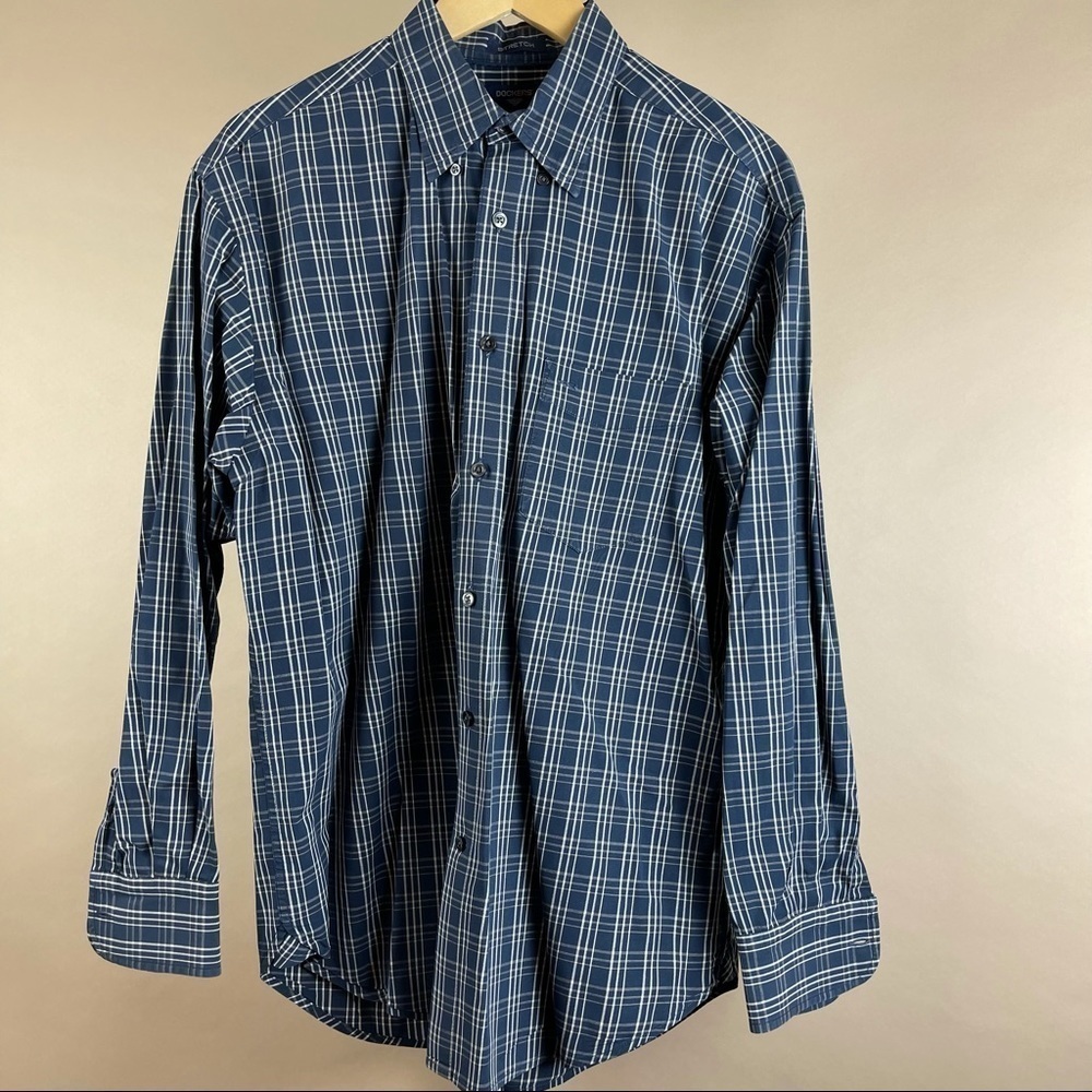 Men's Haggar & Dockers Medium Check Button Up Shirt 2 Pack Set Office - Picture 2 of 16